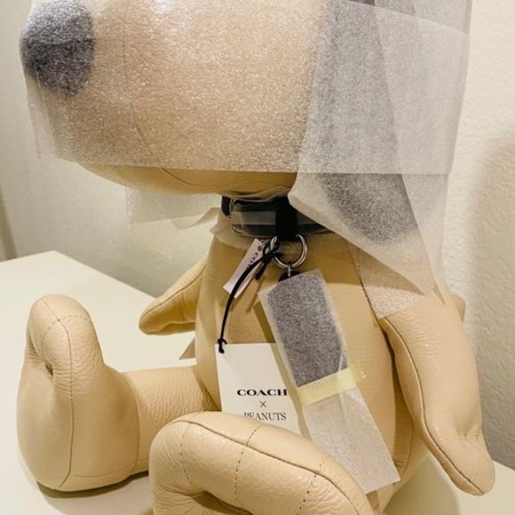 Coach X Peanuts Snoopy Collectible Signature Canvas Doll White - Picture 4 of 5